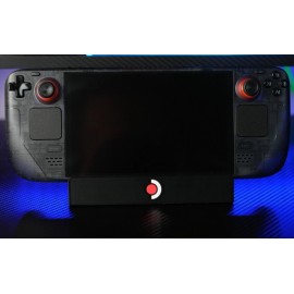 Unbranded Steam Deck Desk Stand 3D Printed with red logo