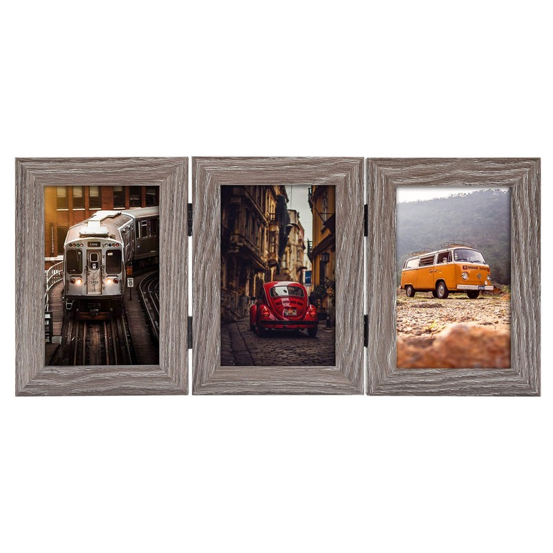 Frametory, Triple Hinged Picture Frame - Made to Display Pictures,