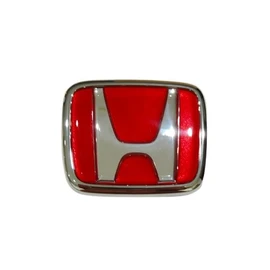For Honda EK9 Civic Type R, Approx. 2.7 x 2.2 inches (69 x 57 mm), Red Emblem H Emblem, H Mark, CIVIC TYPE-R