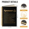 PUVOXHO Sponsor Definition 160 Blank Pages Spiral Notebook, New Chapter