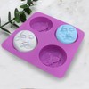 DD-life 4 Pcs 4 Cavity Sun & Moon Face Soap