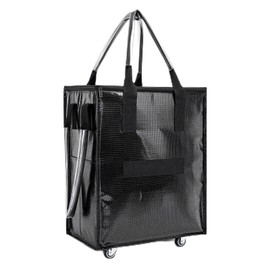 Reusable Grocery Bag on Wheels,Foldable Rolling Tote Bag,Heavy-Duty Trolley