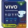 VIVO Organic Cotton Overnight Sensitive Skin Adult Incontinence Diaper Briefs
