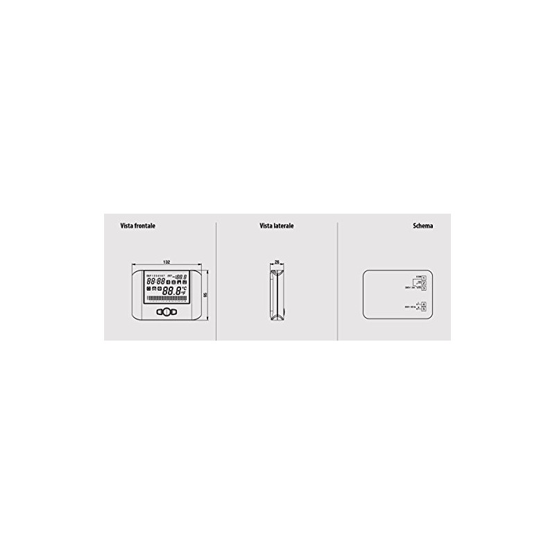 VEMER VE766900 MITHOS Digital Heating Thermostat Room Thermostat with Weekly