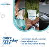 WaterWipes Sensitive+ On The Go Wipes, 3-In-1 Cleans, Cares, Protects,