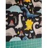 Jo-Ann 4 Fat Quarters Cotton Dinosaurs Bundle Set Prehistoric Fossil