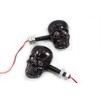 PerfecTech Motorcycle 10mm Screw Skull Head LED Amber Turn Signal