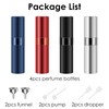 Saiveina 8ml Travel Atomizer Bottles, Refillable Mini Fragrance Bottles, Empty