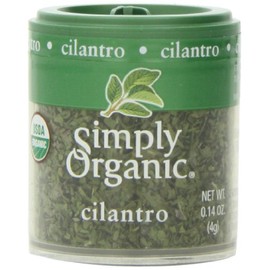 Simply Organic Cilantro Leaf Cut & Sifted Certified Organic, 0.14-Ounce Containers (Pack of 6)