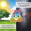 Magnet Me Up Rainbow Poop Emoticon Magnet Decal, Cute Self-Expression