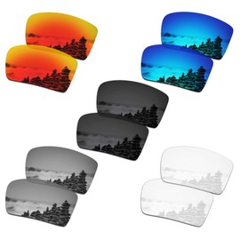 SmartVLT Set of 5 Men's Replacement Lenses for Oakley Eyepatch 2 OO9136 Sunglass Combo Pack S01