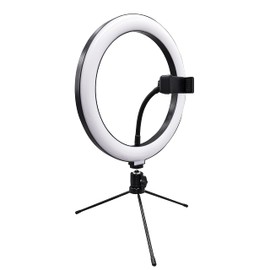 Supersonic SC-1630RGB PRO Live Stream LED Selfie RGB Ring Light with Floor Stand (10-Inch, 150 LEDs)