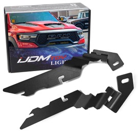 iJDMTOY Heavy Duty 3/16-Inch Thick Steel Constructed A-Pillar Ditch Light Mounting Bracket Hardware Compatible with Dodge 2019-2025 RAM 1500 DT & 2021-2025 RAM TRX