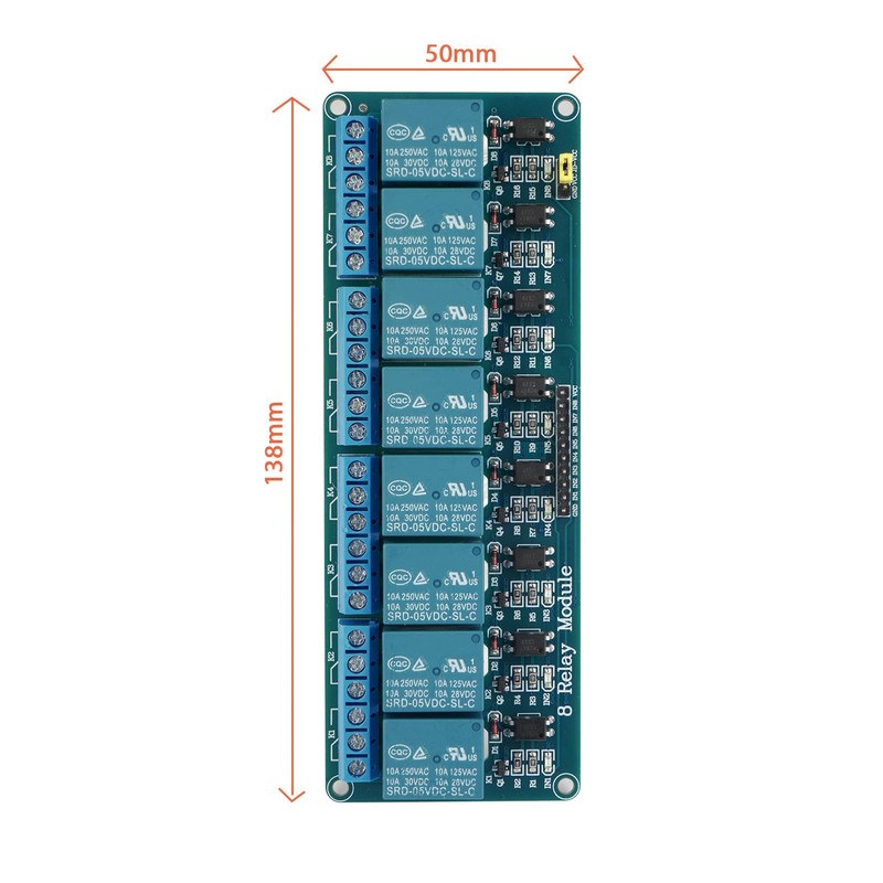 euroharry 8 Channel Relay Module DC 5V Relay Module with