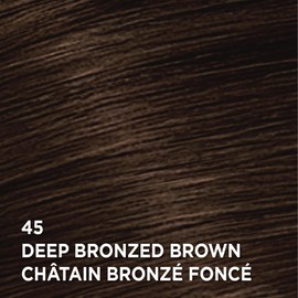 L’Oréal Paris Feria Multi-Faceted Shimmering Permanent Hair Dye, 45 Deep Bronzed Brown, Permanent Hair Color for Long Lasting Hair Dye with Bonding Complex Conditioner, Pack of 1 (Packaging May Vary)