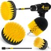 Holikme 4 Pack Drill Brush Attachments Set, Power Scrubber with