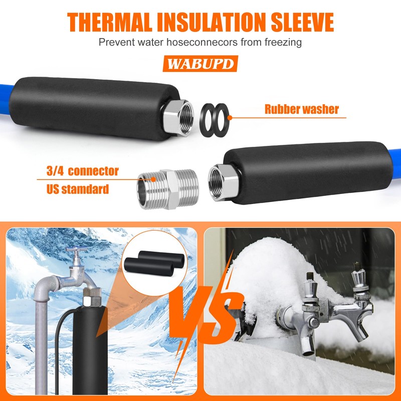 15FT Heated Water Hose for RV,Heated Drinking Water Hose,Anti-freezing Temperature