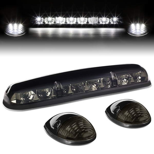 DNA Motoring CBL-CSIL02-SM-W LED Cab Roof Top Lens Center Light