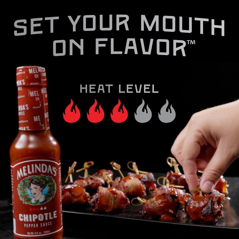 Melinda’s Chipotle Hot Sauce - Made with Chipotle Peppers, Habanero