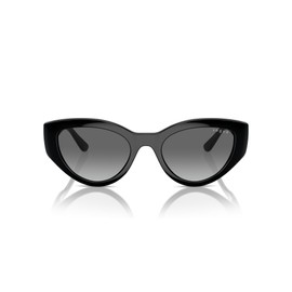 Vogue Eyewear VO5566S Sunglasses, Black/Gradient Grey, 52 mm
