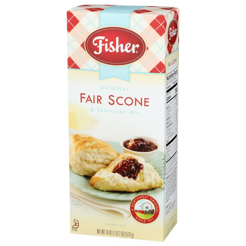 Fisher Orginial Fair Scone & Shortcake Mix, 18 OZ (Pack