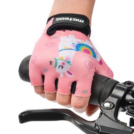 meteor Kid Cycling Gloves With Short Half Fingers Fastened Children Kid Child Bike Safety Accessories Hand Protect