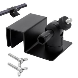 Gutter Mount Camera Universal Mount - 360 Degree Adjustable Aluminium Holder for Blink Arlo Eufy Reolink - Weatherproof Attachment No Drilling for Surveillance Camera Outdoor Garden Home