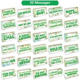 Funny Desk Signs Fixer of Everything Desktop Decor with 30 Flip Messages for Office Coworker Colleague Exchange Gag Gift Supplies