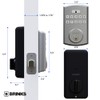 BRINKS Keyless Entry Door Lock Deadbolt, High-Security Keypad Door Lock