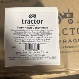 Tractor Beverage Co. Organic Berry Patch Beverage 8.5:1 Concentrate 32 oz.