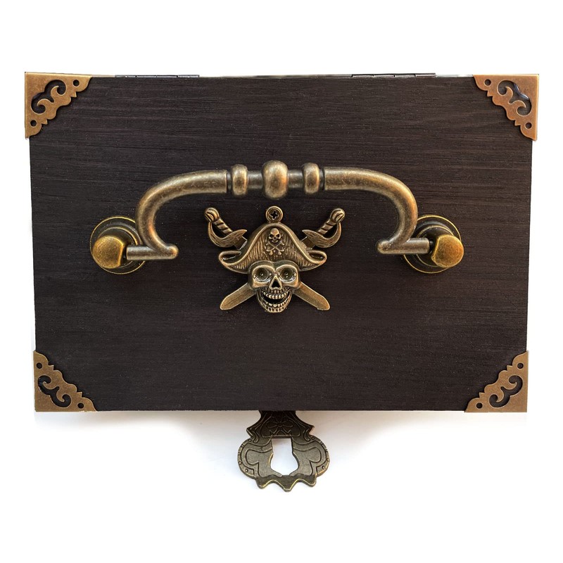 1 Set Jewellery Box Antique Lock Latch Hasp Hinges Handle