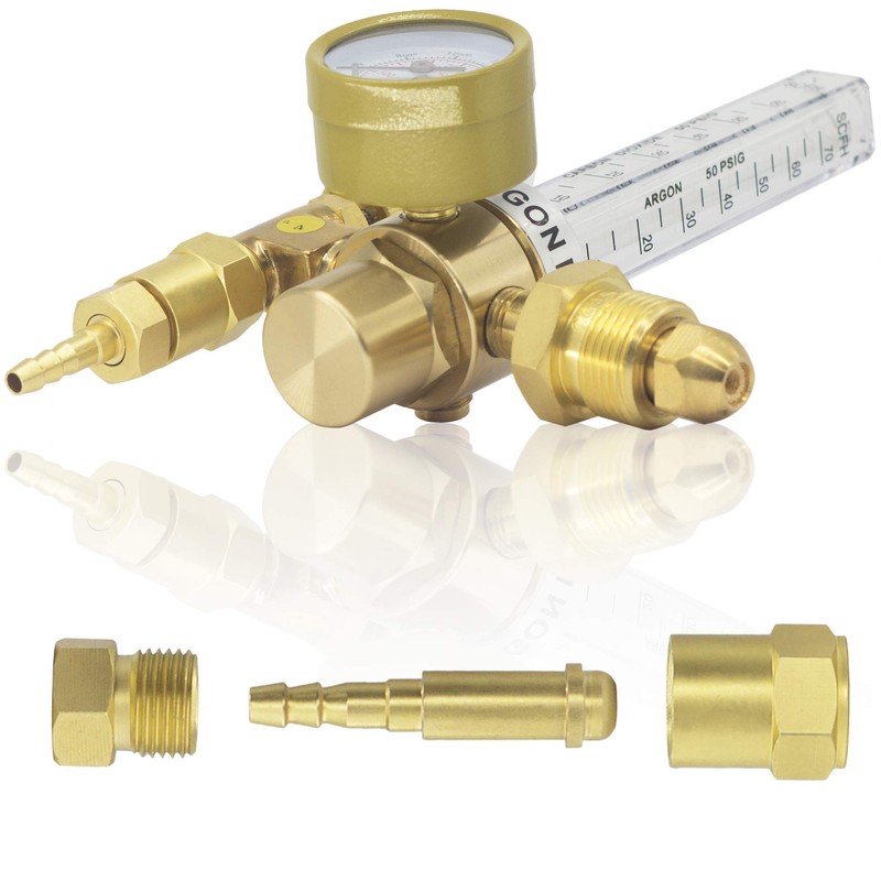 RX WELD Argon/CO2 Mig Tig Flow Meter Gas Regulator Gauge