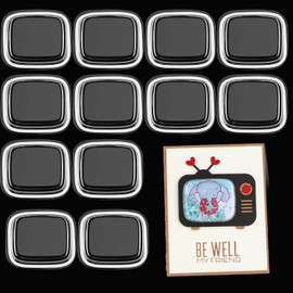 20 Pieces TV Shaker Sizes 5.4cm x 3.5cm Diameter for Swollen Shaker Covers Shakers Windows Blister Paper Craft Card Making Art Projects Craft