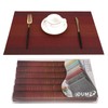 Oume Set of 6 Wipe-Clean Place Mats - Washable, PVC,