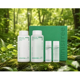 Innisfree Green Tea Hyaluronic Acid Moisture Hypoallergenic 2-piece Set Skin + Lotion I agree to the use of personal information / 이니스프리 그린티 히알루론산 수분 저자극 2종 세트 스킨+로션 개인정보 활용에 동의합니다