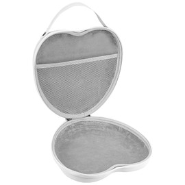 Geekria NOVA Headphones Case for Lay Flat On-Ear/Over-Ear Headphones, Replacement Hard Shell Travel Carrying Bag with Cable Storage, Compatible with Bose QCUltra, Sony, JBL, B&W Headsets (White)