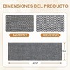 LEKOU 2PCS 9 x 40IN Toallas De Baño Exfoliantes