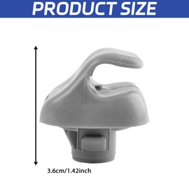 PVOTAWP 2PCS Sun Visor Clips for Honda Civic CR-V Acura TSX RSX, Car Visor Replacement Clip Sun Visor Support Clip Retainer Sunvisor Hook Bracket Holder Replacement 88217S04003ZA 88217-S04-003ZA(Gray)