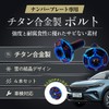 RENPA Titanium Alloy License Plate Bolt Snowflake Design Vehicle Inspection