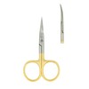 Fly Tying All Purpose Scissors 4 Inch, Gold - Curved