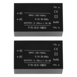 Tiardey 2Pcs 220V to 5V Mini Power Supply Module, AC to DC Insulated Power Converter