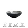 Semtember Promotion Grey Round Western Style Ceramic Plates Unique Design