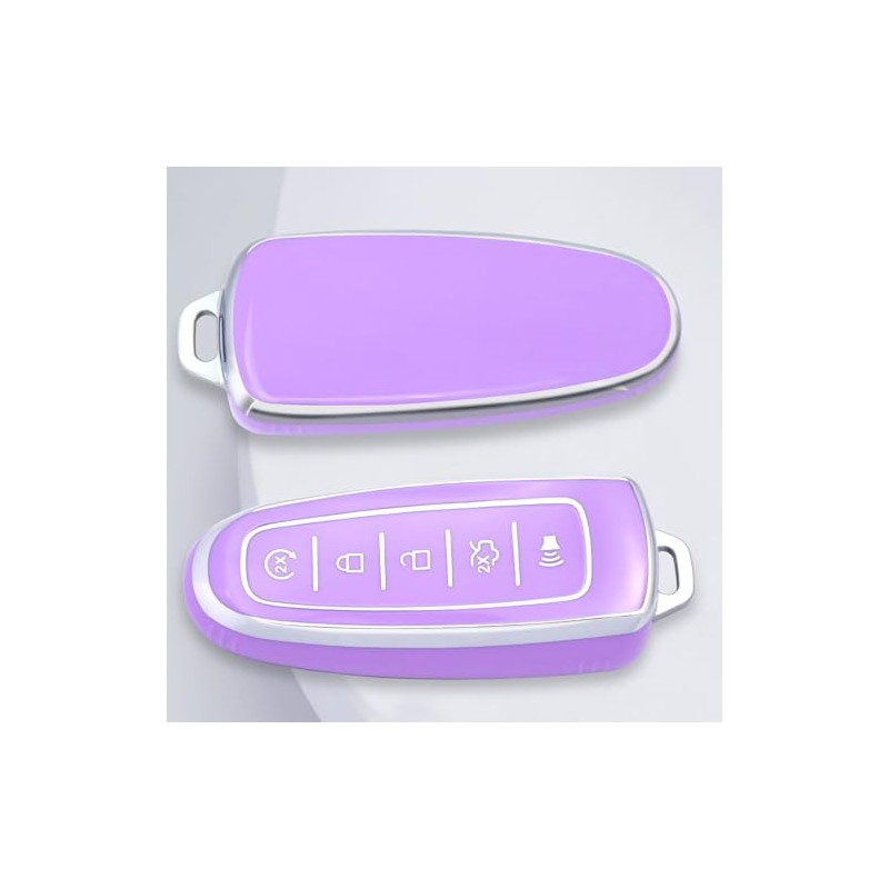 Premium TPU Key Fob Cover for Ford Vehicles with Keychain