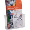 Brochure Holder for DIN A4 Transparent Acrylic Wall / Table