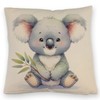 speecheese Sitting Koala Cushion with Linen Look Cute Koala Cushion