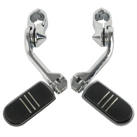 TCMT Highway Pegs Fit For Harley Softail Sportster Electra Road Glide Road King Street Glide with 1.25" Engine Guard 1 1/4 Highway Bar