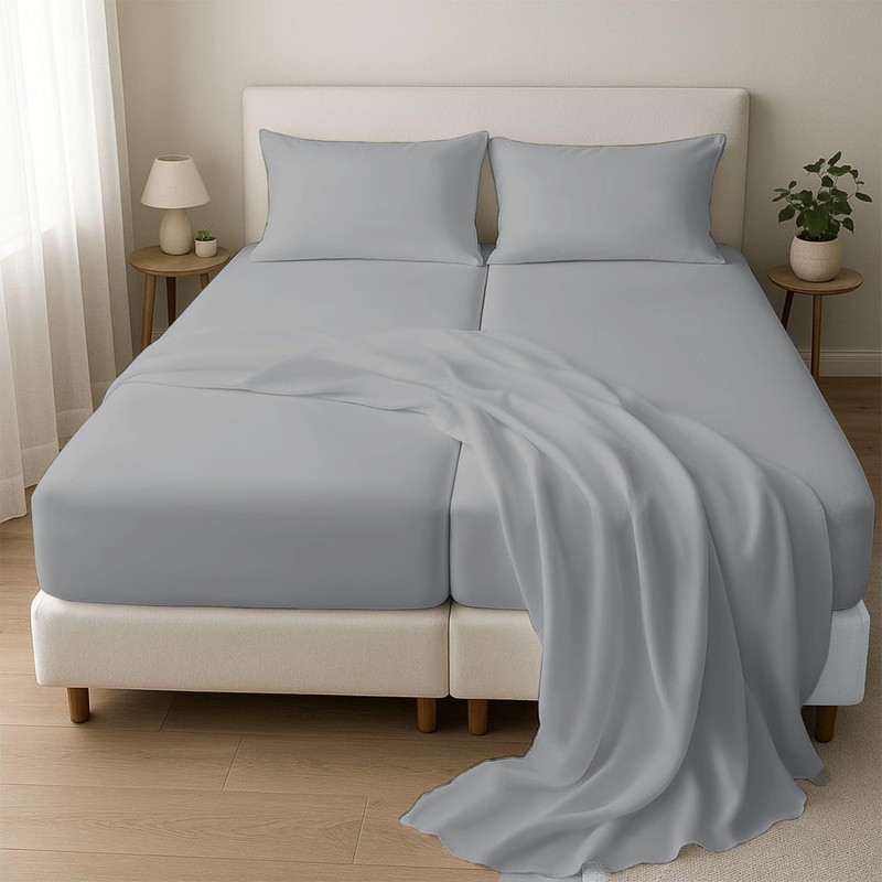 Split California King Sheets for Adjustable Beds 5-Piece Split California