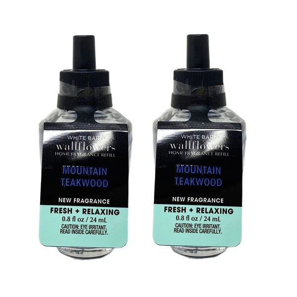 Bath and Body Mountain Teakwood Wallflowers Fragrance Refill Bulbs -