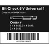 WERA 05056478001 Bit Check Set 6 V Universal Hob Cover