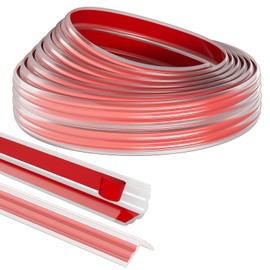 Raycity1.6IN x36FT Flexible Wall Corner Guard & Edge Protector Transparent 90° Inside & Outside Corner Moulding Trim Caulk Strip Peel and Stick molding Trim for Wall Edge Corner, Ceiling, Countertop